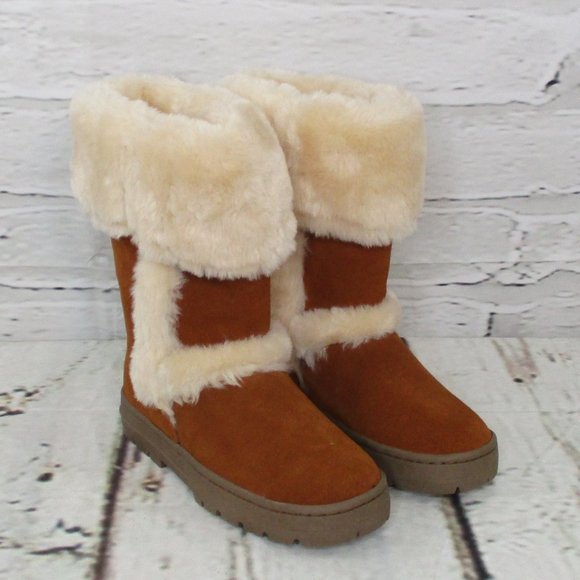 Style & Co. Shoes - Style & Co Suede Sherpa Boots